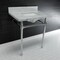 Fauceture Dreyfuss 30" Console Sink W/ SS Leg (8", 3 Hole), Marble White/ Chrome KVPB30M8SQ1ST - alternate 7